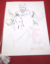 LUCIANO PAVAROTTI Iconic Italian Opera Tenor & CAROL NEBLETT  Signed Autographs
