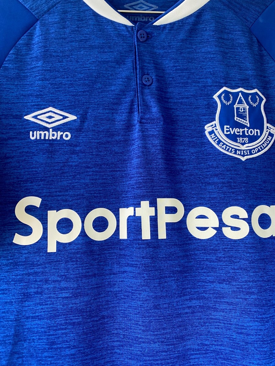 EVERTON FC HOME SHIRT 2018 2019 UMBRO [M] PREMIER LEAGUE FOOTBALL