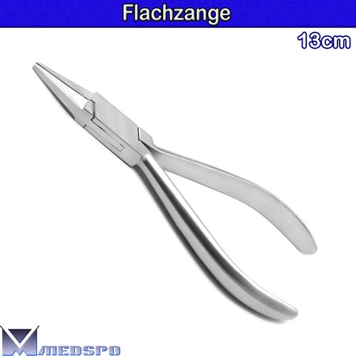 Kieferorthopädie Flachzange Zahntechnik Drahtbiegezange KFO Zange Zahnzange 13cm - Bild 2 von 5