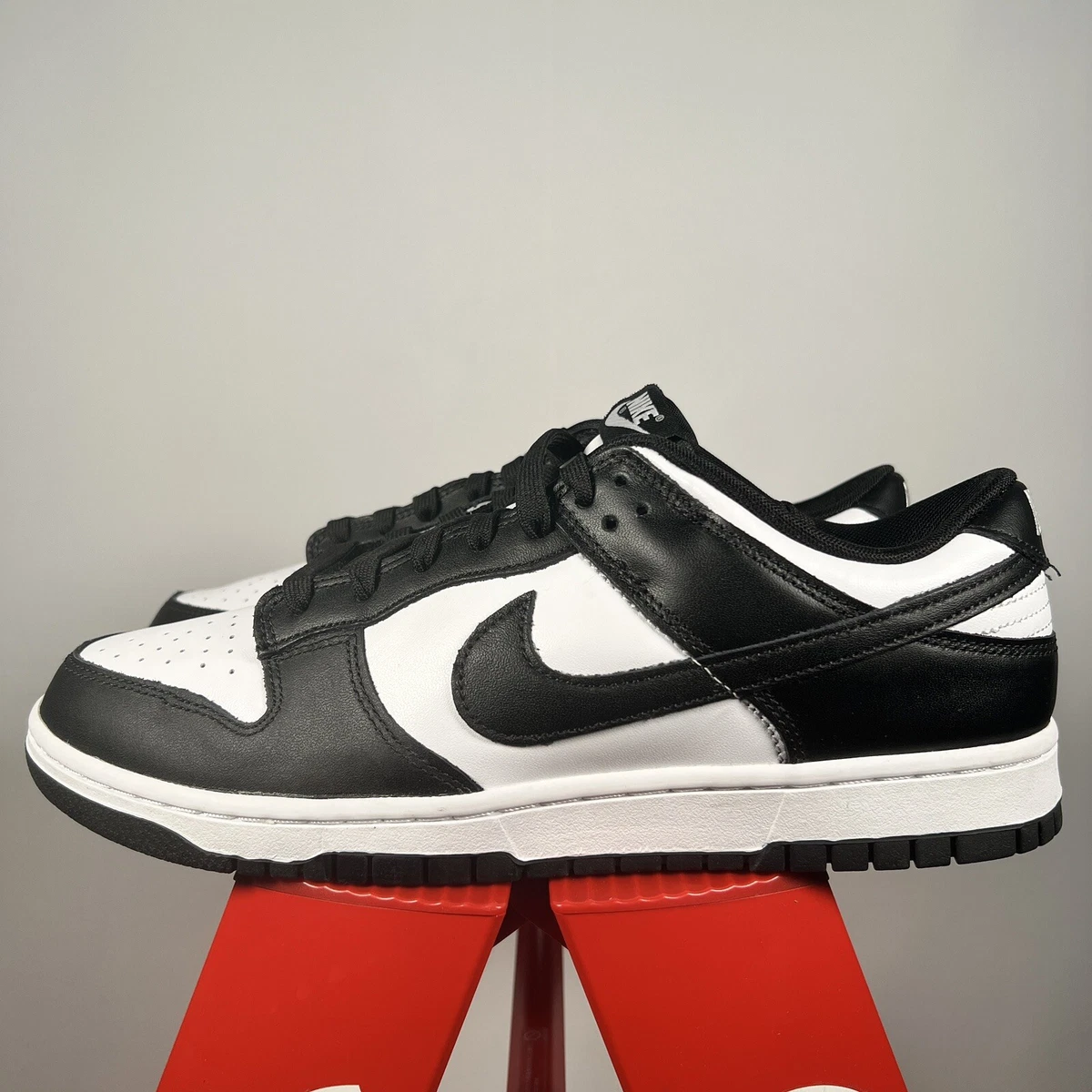 Nike Dunk Low Black White Heel for Sale | Authenticity Guaranteed