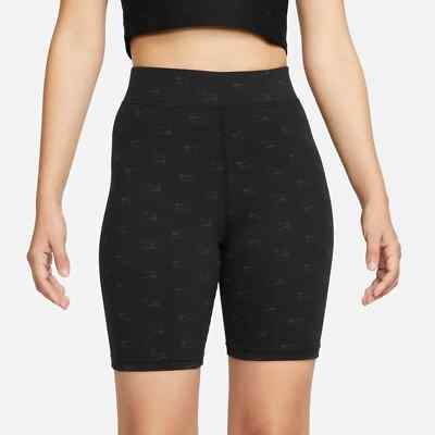 $48 NEW NSW Women's Nike AIR High Rise Tight Fit Bike Short Black DQ6577  Small