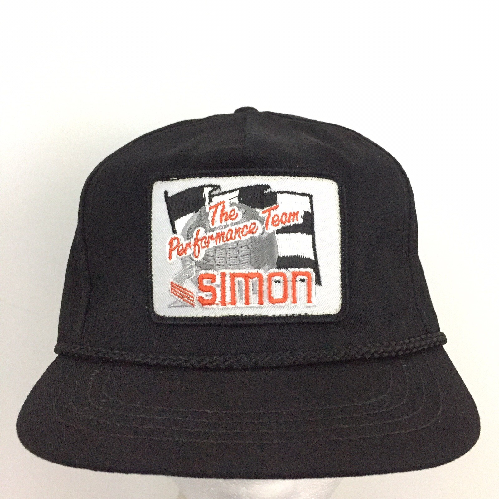 Vtg Simon Performance Team Patch Hat Racing Flag … - image 10