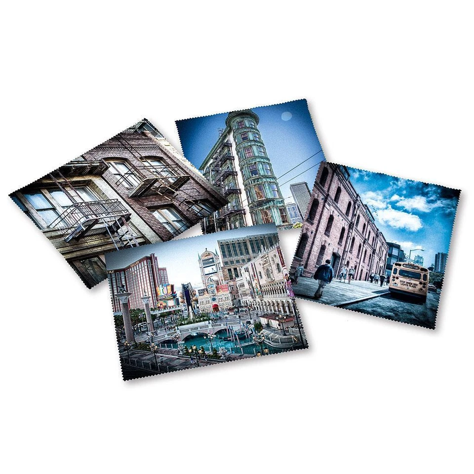 VICTORIA ETUIS Motiv Microfasertuch mit Impressionen | Brillenputztuch | Brille putzen - NEU