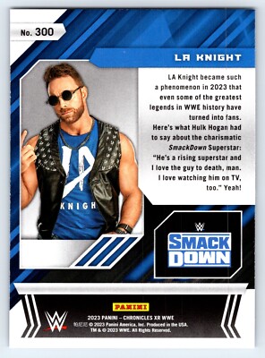 2023 Panini Chronicles WWE LA Knight XR Insert No. 300 | eBay