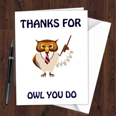 Thank You Greeting Card Funny Rude Cheeky Teacher Mum Dad Carer Nurse ...