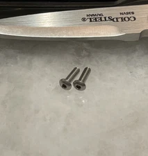 Stainless T6 Torx Screws For Cold Steel AD-10 Knife Folder Pocket Clip - 2pcs