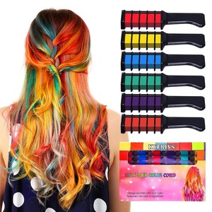 Washable Hair Chalk Comb Temporary Hair Color Dye For Kid Girls