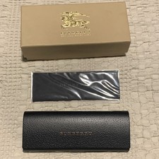 Brand New Burberry Eyeglasses Sunglasses Hard Case cleaning cloth and gift box
