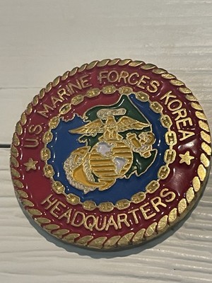 U.S. Marine Forces Korea Headquarters Challenge Coin CMFC USFK USMC Operations