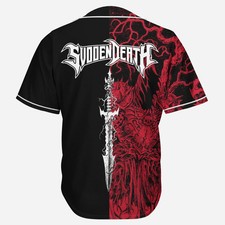 Custom Name - Svdden death cool design rave Baseball Jersey for EDM Festivals