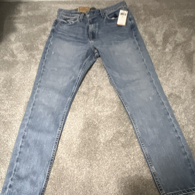 Polo Ralph Lauren Skinny High Rise Ankle Jeans Blue Denim Button Zip Pockets