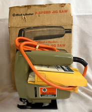 Vintage Black & Decker 7514 2-Speed Jig Saw Kit Corded / New