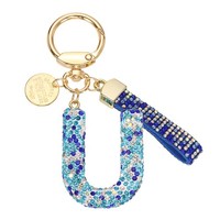 FüR Frauen Bling Buchstabe-U SchlüSselanhäNger, Initialen Schmuck