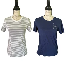 Ella Moss 2 Piece Cotton Embroidered Shirt Set Size X-Small NWOT