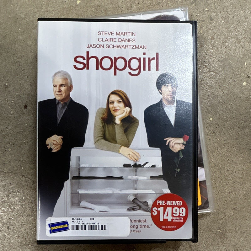 Shopgirl DVD Steve Martin Claire Danes Anand Tucker Comedy Romance R 2005