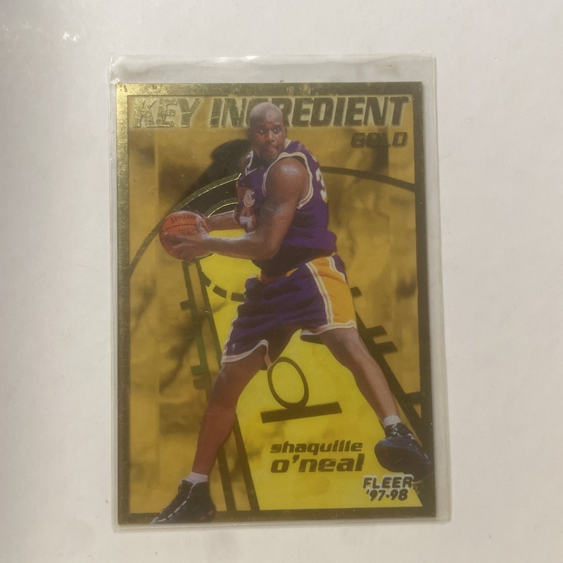 1997-98 Fleer Key Ingredient Gold Shaquille O'Neal #9 HOF 0iv2