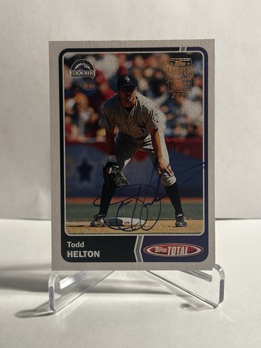 2021 Topps Archive Signatures Series Todd Helton 1/1 Auto 2003 Card