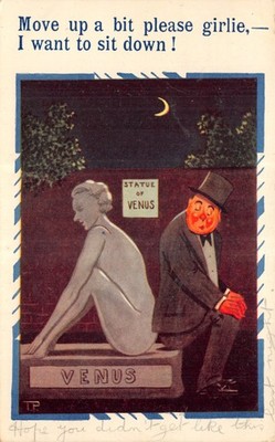 MIXED COMIC  POSTCARD DRUNK MAN TP USED GOOD GOOD PLUS