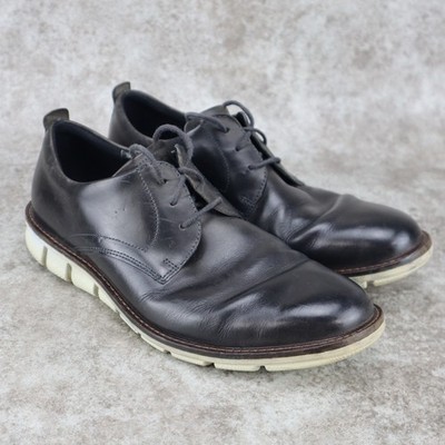 Ecco Jeremy Hybrid Casual Dress Shoes Black Leather Mens Size 41 EU 7 - 7.5 US