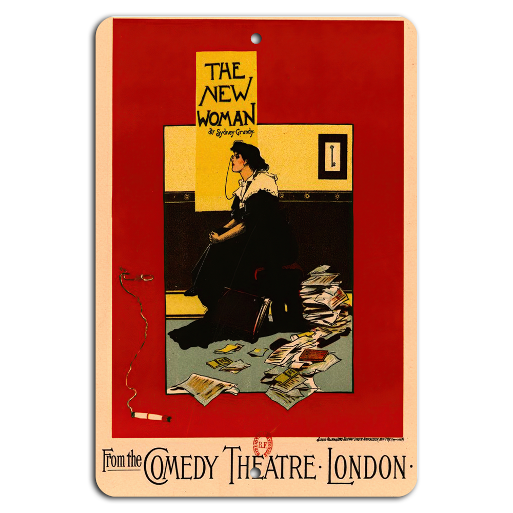 Vintage The New Woman Theater Poster – London Comedy Show
