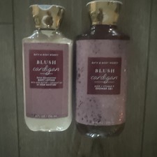 Set of 2 Bath Body Works Blush Cardigan Shower Gel Body Wash Body Lotion