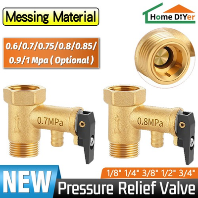 #ad #ad 1 2quot; 0.6 Bar to 1 Bar Universal Boiler Water heater Safety Pressure Relief Valve $12.59