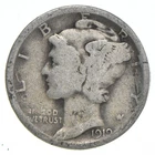 G+ 1919-S Mercury 90% Silver Dime *7029
