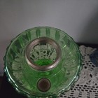 Vintage Aladdin Antique Green Crystal Cathedral Uranium Glass Kerosene Lamp. — photo 5
