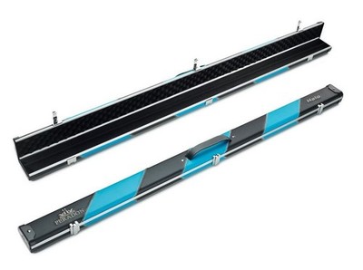 Peradon Halo schwarz/himmelstreifen 3/4 Snooker/Poolkoffer & Verlängerung