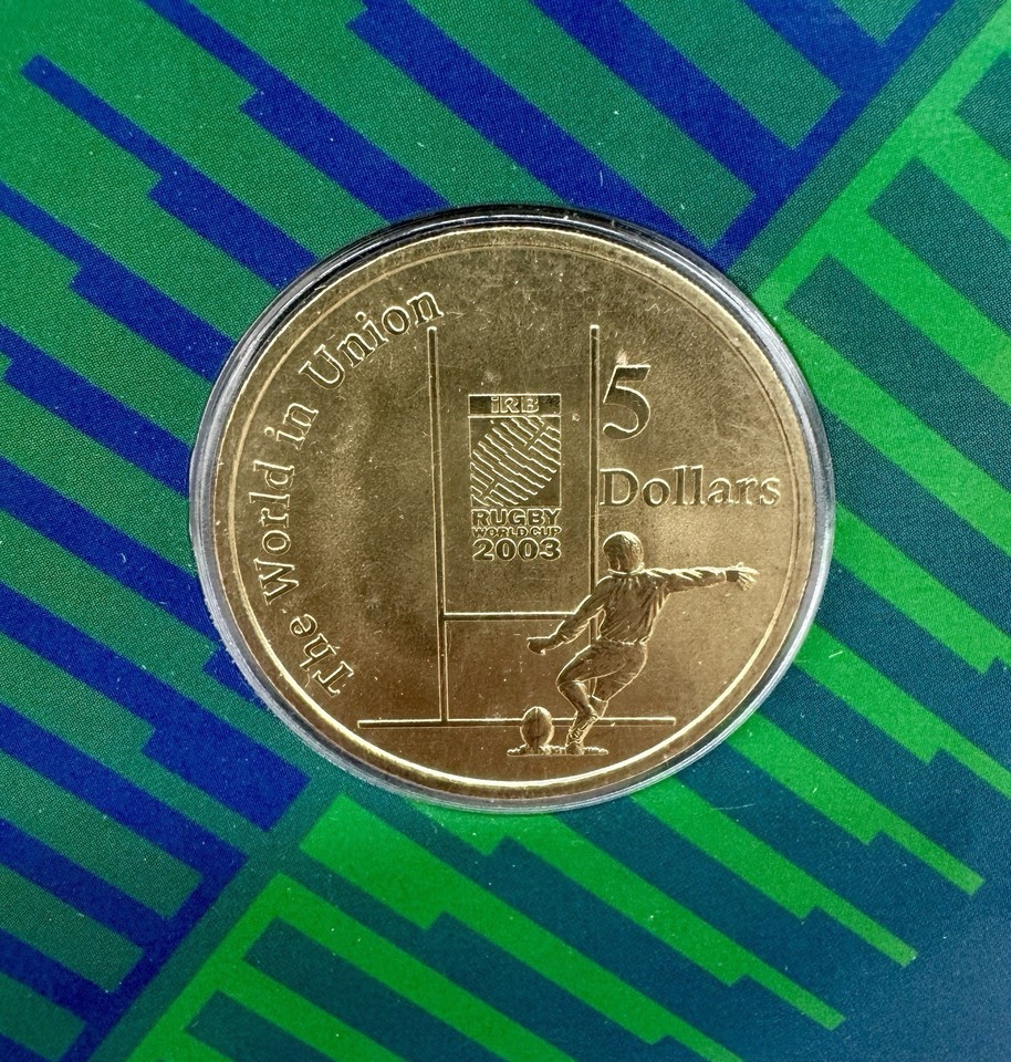 2003 Australian $5 Rugby World Cup Coin, Royal Australian Mint ...