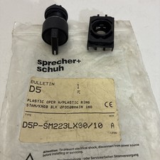 Sprecher+Schuh D5P-SM223LX00/10 Series A Selector Switch Operator Black NOS