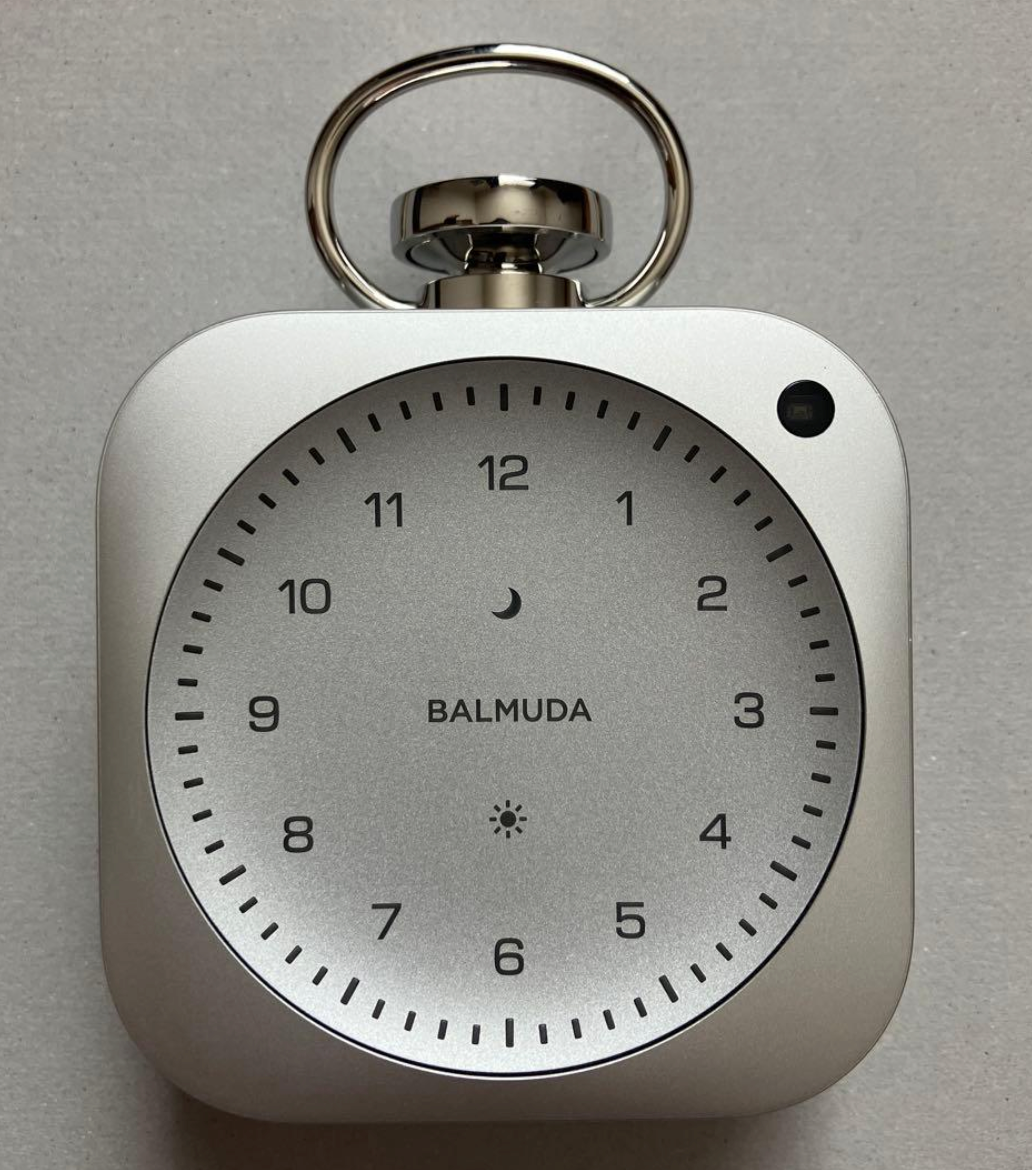 PSL BALMUDA The Clock DSC01-SV Silver Desk Alarm Clock Bluetooth