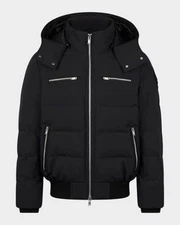 Moose Knuckles Men’s Black Cloud Bomber Size Medium Excellent Condition