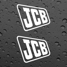 JCB X2 STICKERS VINYL TRACTOR PLANT MACHINERY CAR VAN TOOLBOX WINDOW FARM DIGGER
