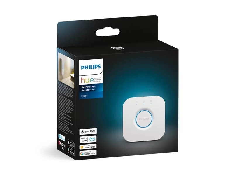 Philips - Hue Bridge (3rd Generation) Lighting Controller Hub - White