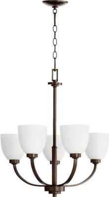 Reyes - 5 Light Chandelier in Quorum Home Collection style - 26 inches wide by