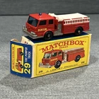 Vintage Matchbox no 29 Lesney Fire Pumper Truck w/ Original Box