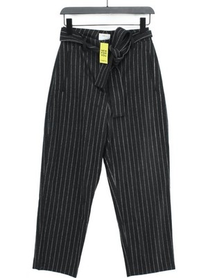 Wilfred Damen Hose UK 10 Grau Wolle mit Nylon, Kaschmir, Elasthan Chino