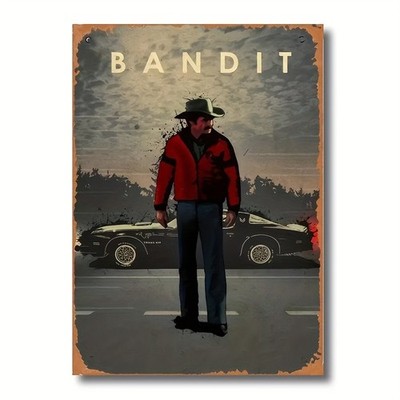 Tin Metal Signs Home Décor Plaque Featuring Comedy Smokey and the Bandit Vintage