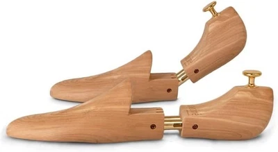 1 Paar Schuhspanner aus Zedernholz Echtholz für Damen und Herren mit Doppelfeder - Bild 1 von 3