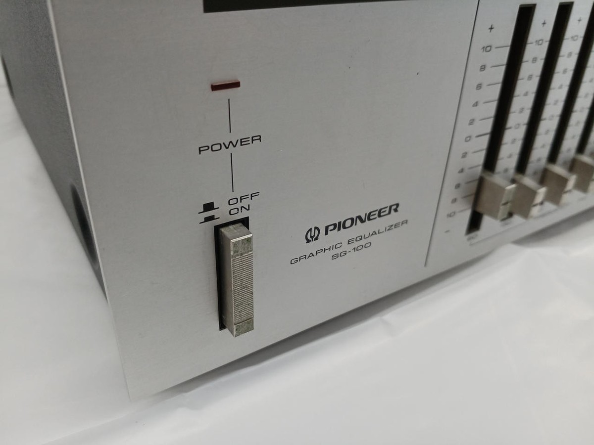 Pioneer SG-100 グラフィックイコライザー Pioneer SG-100 graphic equalizer Vintage 1983 Hi End Silver Used