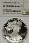 2006 W NGC PF70 ULTRA CAMEO AMERICAN SILVER EAGLE #B52873