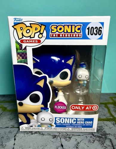 2025 Funko Pop! Games - Sonic the Hedgehog - SONIC WITH HERO CHAO (Flocked)