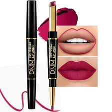 evpct 1Pcs Plum Red Matte Lip Liner  Lipstick Set Kit for Women - Long Lastin...