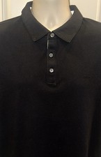 Michael Kors Men's Black Slim Fit Short Sleeve Cotton Polo Shirt Size XL