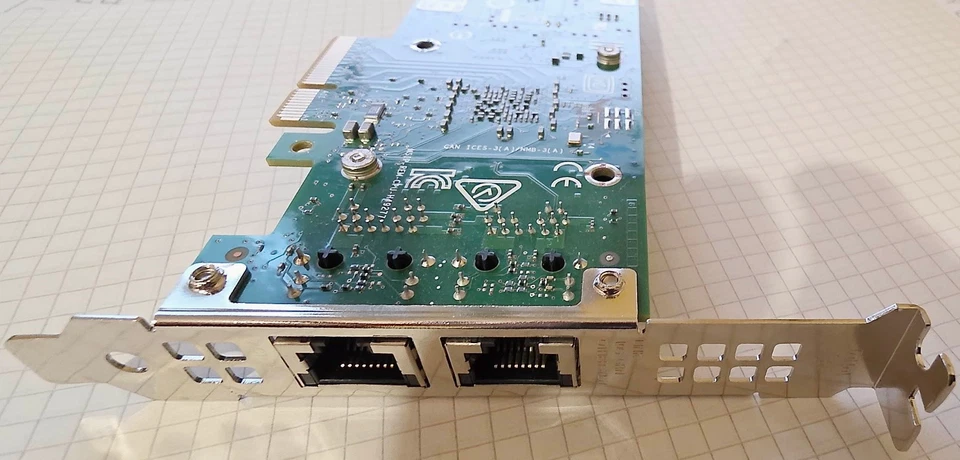 DELL - Intel X550-T2 10Gbps NIC, Dual Port, Cuivre, Base-T - DP/N : 04V7G2 - Immagine 2 di 2