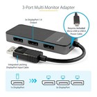 StarTech 3-Port Multi-Monitor Adapter 4K DisplayPort 1.4 3-Splitter MST14DP123DP — photo 4