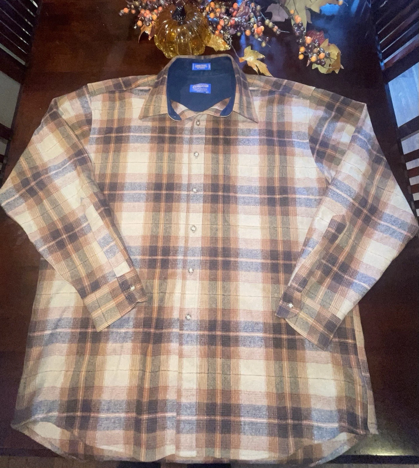 VTG Pendleton Shirt Men’s XL Casual Outdoor Hiking Wool Plaid Flannel Button Up