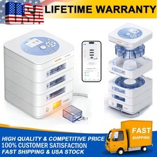 Smart Pill Box Automatic Pill Dispenser 42-Day Pill Organizer 3-Tray Digital App