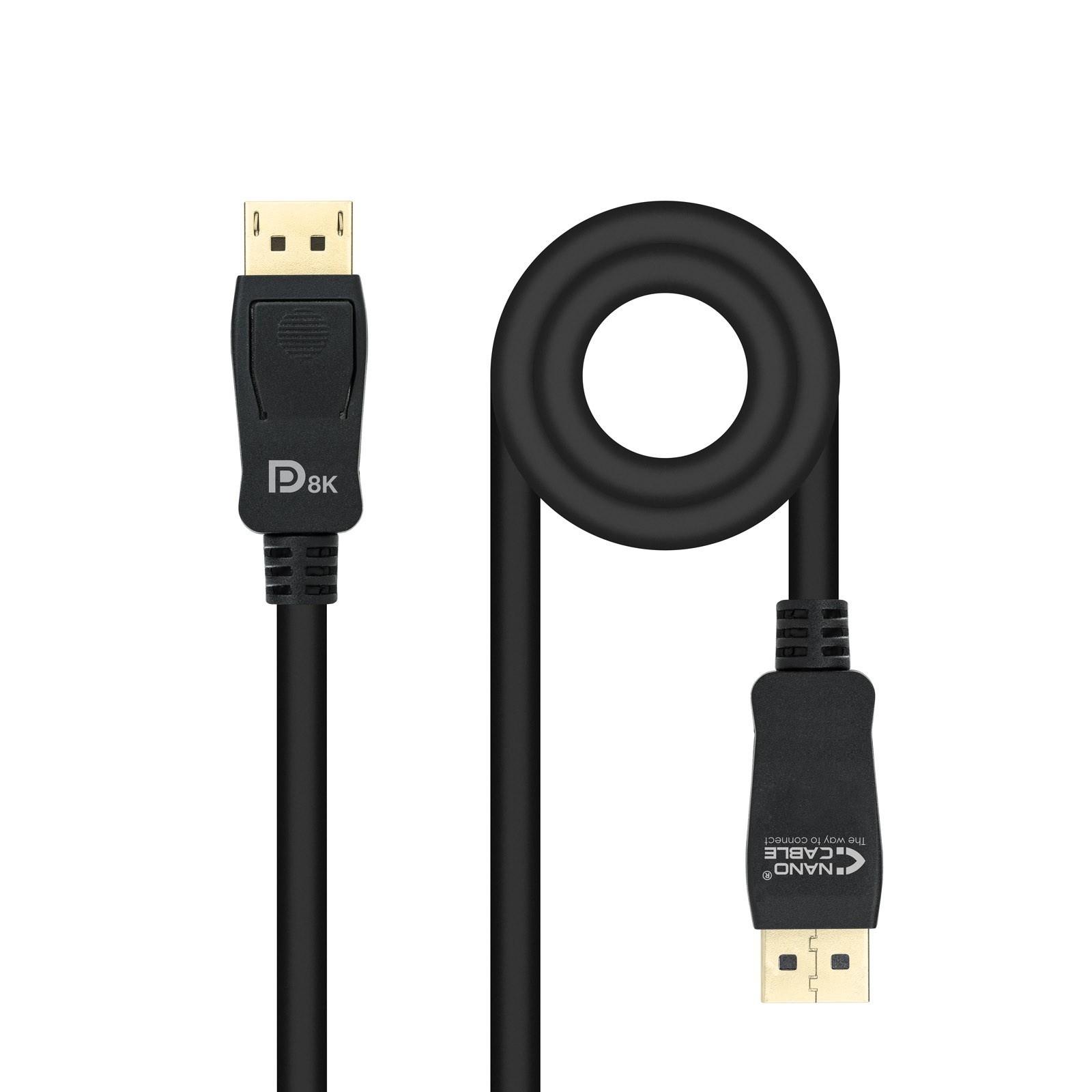 Nanocable Nero Cavo Displayport 1.4 Maschio/Maschio 2 M - Immagine 3